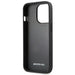 AMG AMHCP14XGSEBK iPhone 14 Pro Max 6,7 ’black / black hardcase Leather Debossed Lines - Cell phone cases