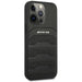AMG AMHCP14XGSEBK iPhone 14 Pro Max 6,7 ’black / black hardcase Leather Debossed Lines - Cell phone cases
