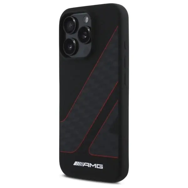 AMG Checkered Flag Pattern MagSafe Case for iPhone 16 Pro - Black - Cell phone cases and covers<<<HurtelXML