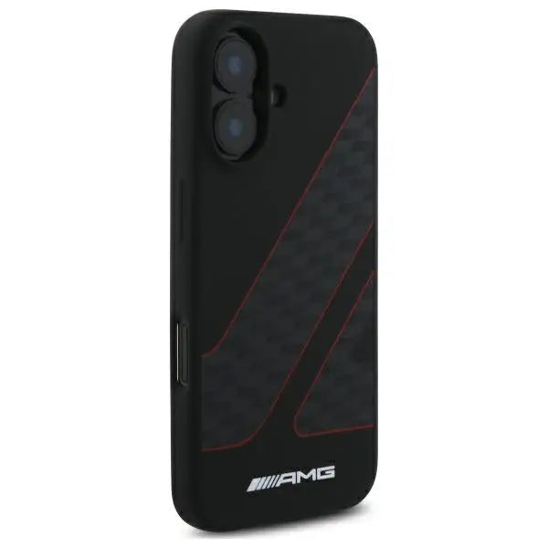 AMG Checkered Flag Pattern MagSafe iPhone 16 Case - Black - Cell phone cases and covers<<<HurtelXML