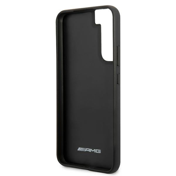 AMG Leather Debossed Lines case for Samsung Galaxy S22+ - black - Cell phone cases and covers<<<HurtelXML