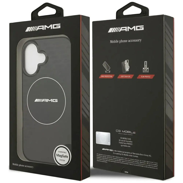 AMG Nauble Layer Transparent Smocked MagSafe Case for iPhone 17 - Black - Cell phone cases and covers<<<HurtelXML