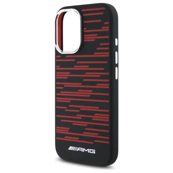 AMG Silicone Graphics MagSafe case for iPhone 16 - black - Cell phone cases and covers<<<HurtelXML