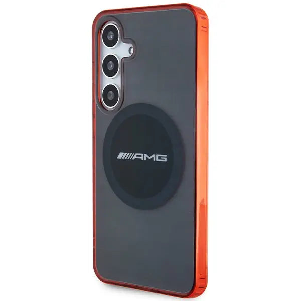 AMG Transparent Bicolor MagSafe case for Samsung Galaxy S24 - black - Cell phone cases and covers<<<HurtelXML