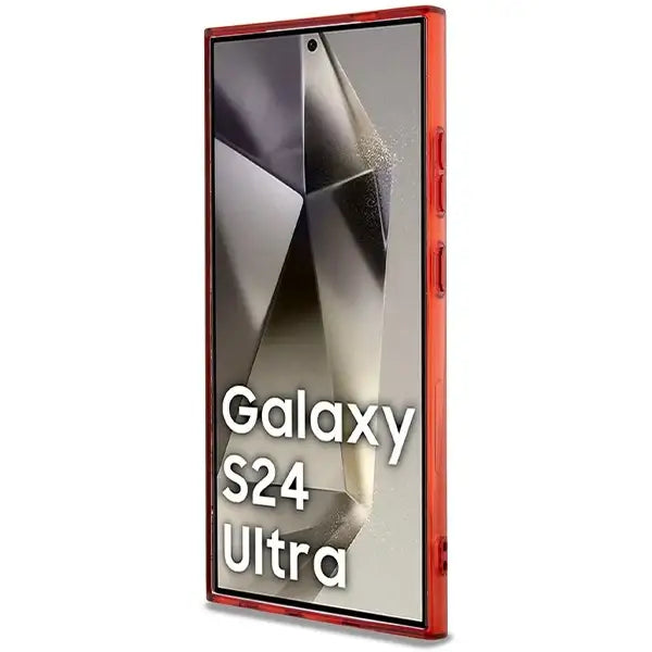 AMG Transparent Bicolor MagSafe case for Samsung Galaxy S24 Ultra - black - Cell phone cases and covers<<<HurtelXML