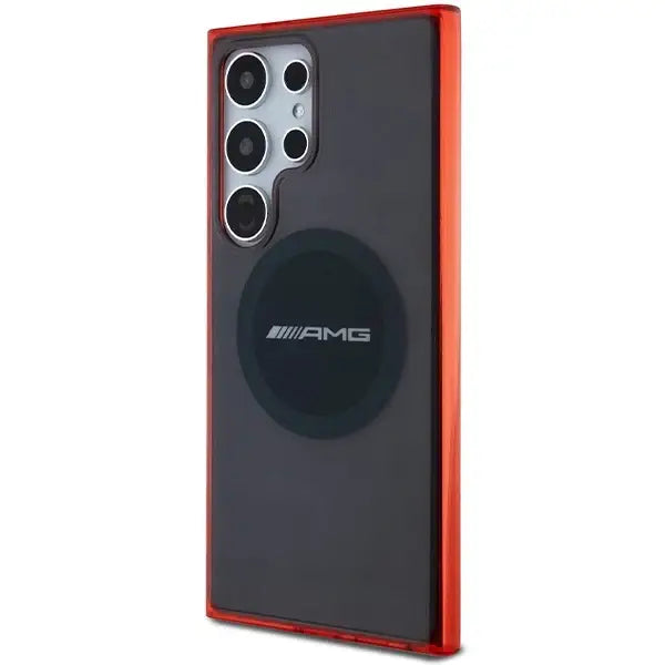 AMG Transparent Bicolor MagSafe case for Samsung Galaxy S24 Ultra - black - Cell phone cases and covers<<<HurtelXML