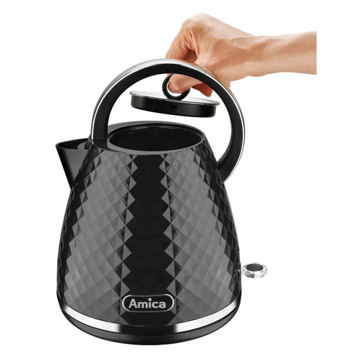 Amica KF 3030 1.7 l 2200 W electric kettle Black - Electric kettlesAGD-CZE<<<Home Appliance - ProductsAGD<<<ActionPL