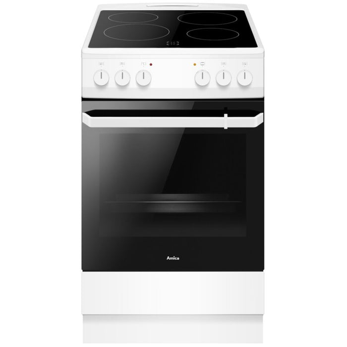 Cooker (electric) AMICA 508CE2.20EP(W), Ceramic, White