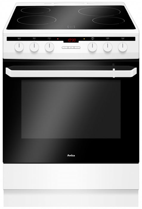 Cooker with ceramic hob AMICA 618CE3.30HTA(W) 55945