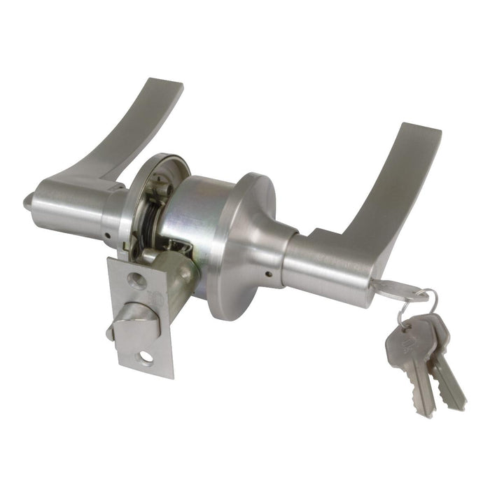 ENTRANCE LOCK AMIG 710 LEFT CHROME MATT