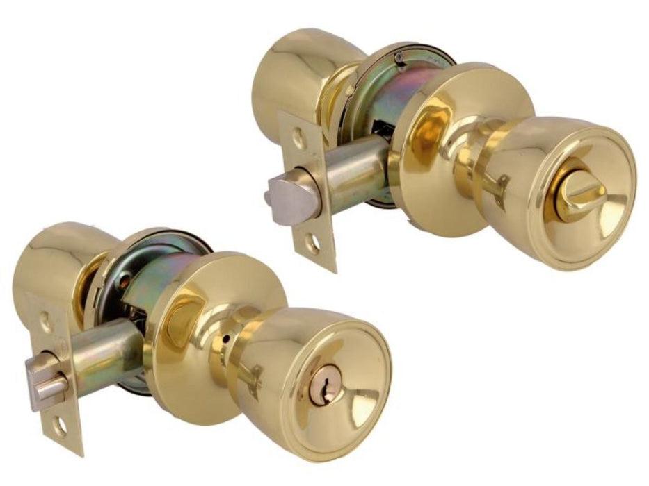LOCK 600 ENTRANCE BRASS GLOSS DIN