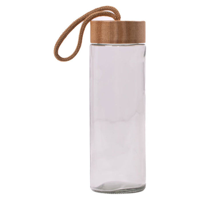 WATER BOTTLE BAMBOO LID 430 ML ANDA