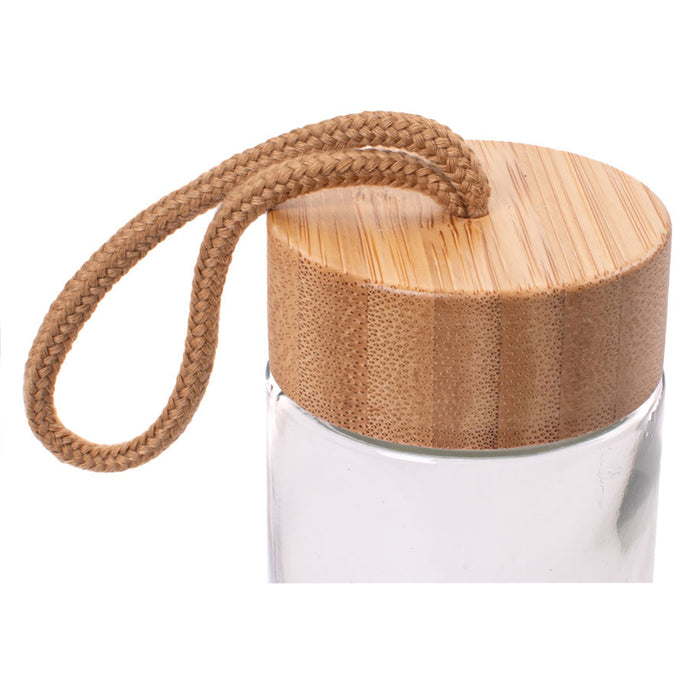 WATER BOTTLE BAMBOO LID 430 ML ANDA