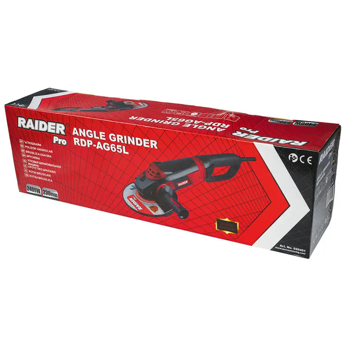 ANGLE GRINDER RAIDER PRO RDP-AG65 230 mm 2400 W - Ъглошлайфи<<<Шлайф машини<<<Инструменти и железария<<<Praktiker