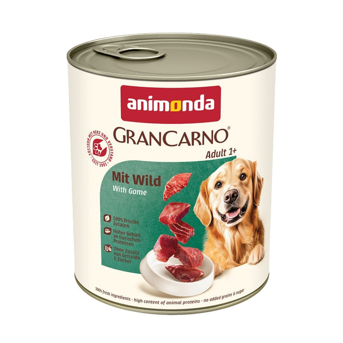 ANIMONDA GranCarno Adult Game  - wet dog food - 800g