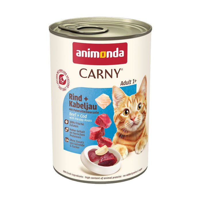 ANIMONDA Carny Adult Beef with cod and parsley - wet cat food - 400g