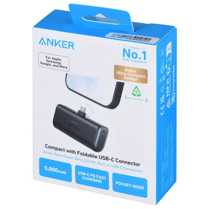 Anker Nano 5000 mAh черен - Power banks