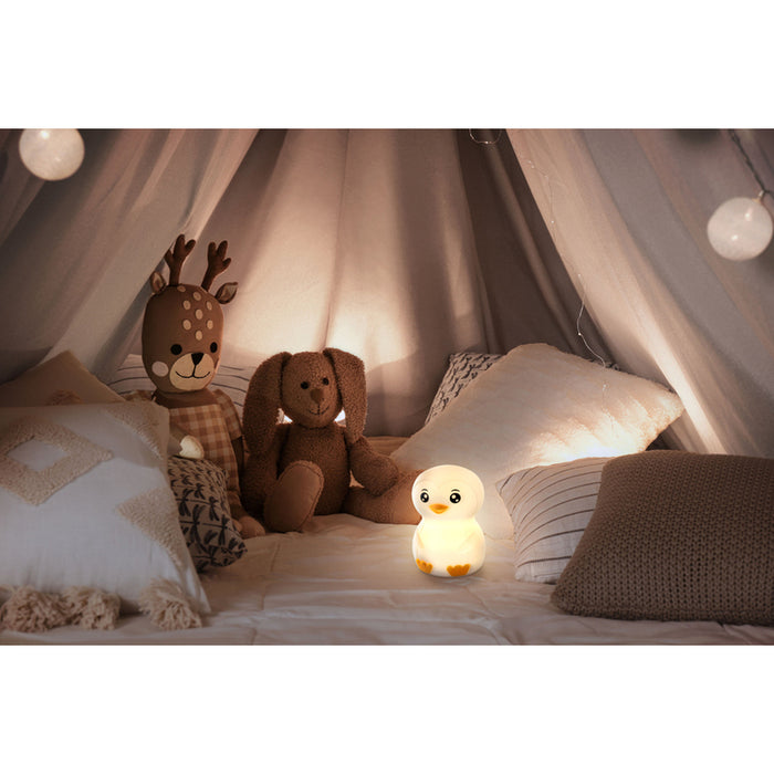 CHILDREN'S PENGUIN LAMP 8 COLORS USB-C ANSMANN