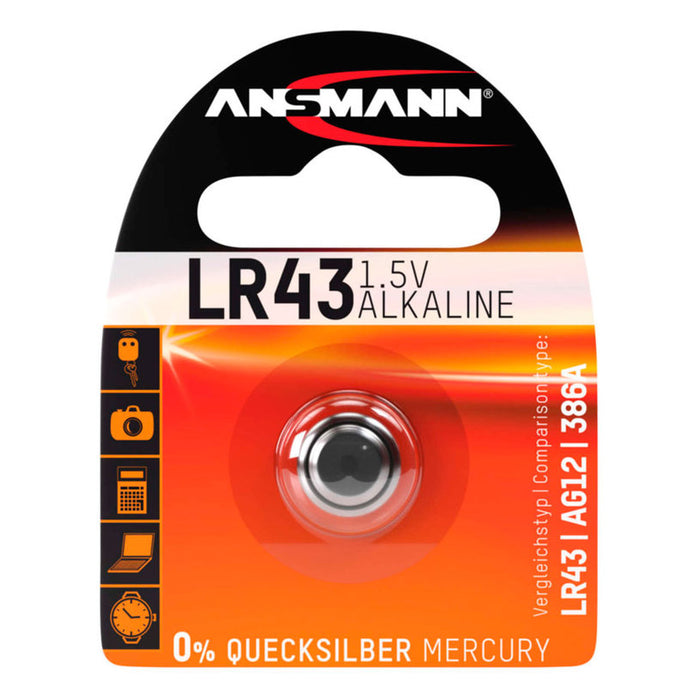 BATTERY ANSMANN LR43 1.5V