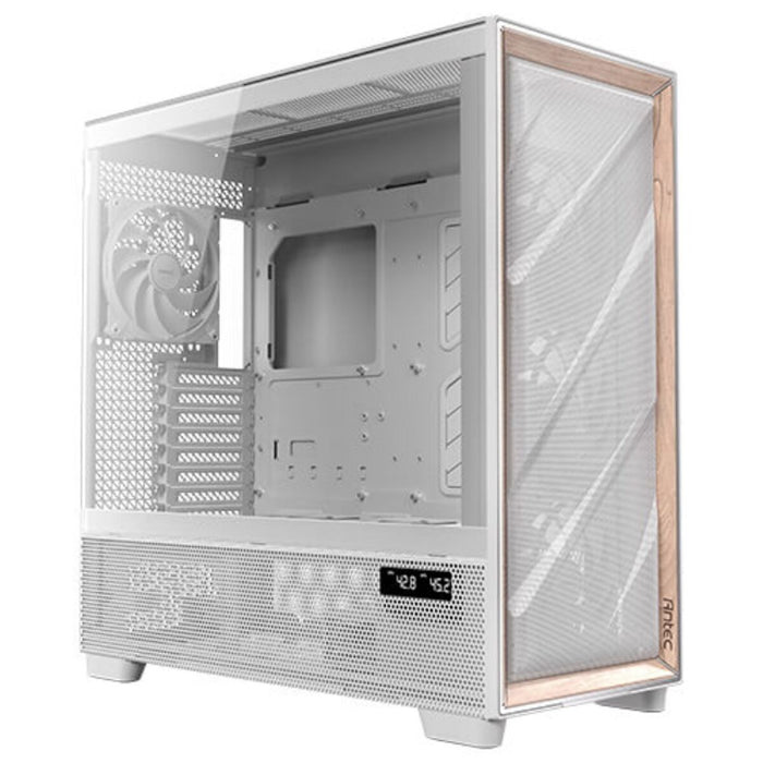 ATX Semi-tower Box Antec FLUX PRO White EUV White Wood