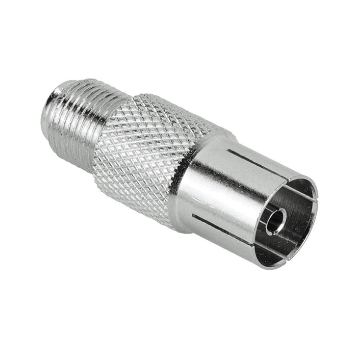 Antenna connector HAMA 122488 F female - Coaxial female Metal housing - Антенни кабели<<<Кабели<<<ValiAPI