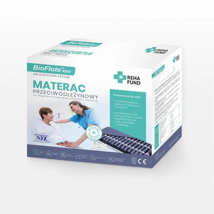 Anti-decubitus mattress pneumatic compartment 17 compartments with CPR safety valve - Variable pressure anti-decubitus