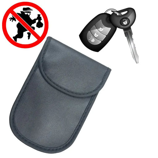 Anti-theft case for car keys blocking radio waves Keyless Faraday Box cover Faraday cage 14 cm with 10 cm black - Other