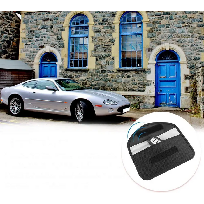Anti-theft Case for Car Keys Phone Radio Blocking Faraday Box Faraday Cage 20cm x 11cm Black - Other cell phone
