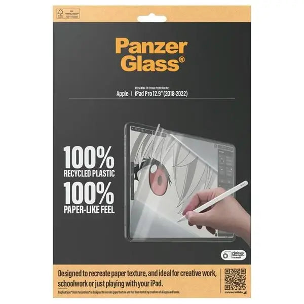 Antibacterial PanzerGlass GraphicPaper foil with a glare filter for iPad Pro 12.9’’ 2018 / 2020 / 2021 / 2022 - Cell