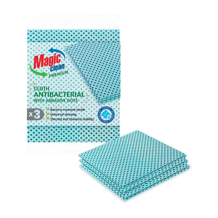 ANTIBACTERIAL TOWELS WITH ABRASIVE POINTS 3 NUMBERS MAGIC CLEAN MAGIC CLEAN PREMIUM - Продукти за почистване<<<Домашни