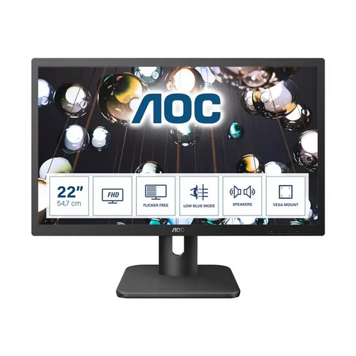 AOC 22E1D Monitor 21.5inch D-Sub/HDMI/DVI speakers - Бизнес монитори<<<Дисплеи<<<Аудио Видео Дисплеи и Телевизори<<<ALSO
