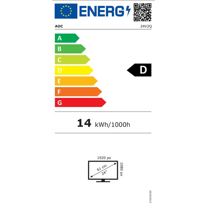 AOC 24V2Q LCD 23.8inch 16:9 IPS Full HD 250 cd/m2 5 ms HDMI/ MHL DP - Потребителски монитори<<<Дисплеи<<<Аудио Видео
