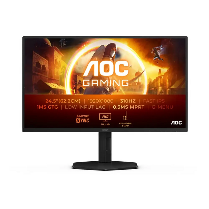 AOC 25G4SXU 24.5’’ Fast IPS WLED 1920x1080@300Hz/310Hz 1ms GtG 0.3ms MPRT 1000:1 80M:1 DCR Adaptive Sync FlickerFree