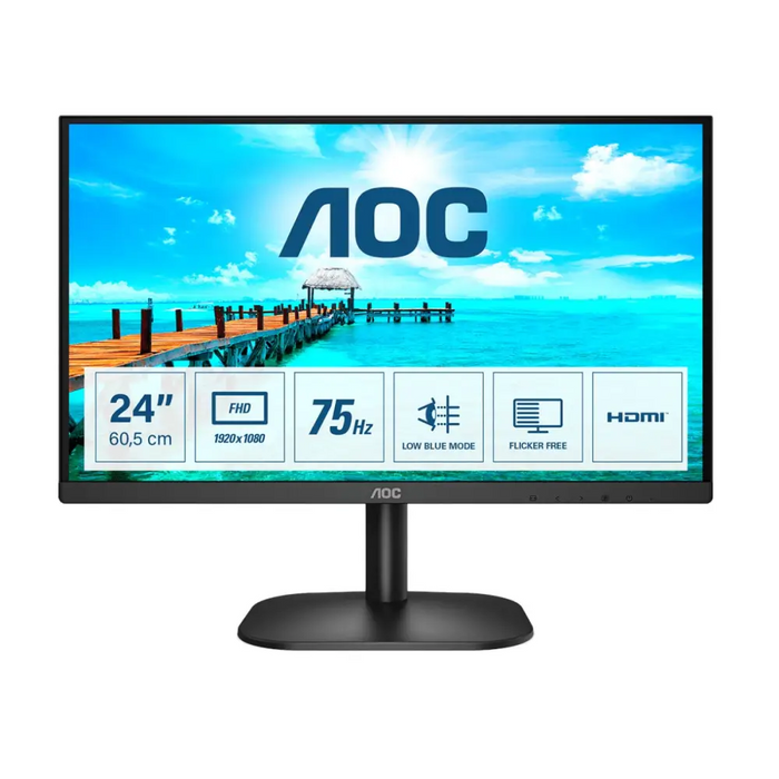 AOC B2 24B2XHM2 computer monitor 60.5 cm (23.8’’) 1920 x 1080 pixels Full HD LCD Black - Потребителски