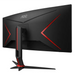 AOC CU34G2XP/BK 34’’ Curved 1500R VA WLED 3440x1440@180Hz 1ms GtG 1ms MPRT 430 cd/m2 4000:1 80M:1 DCR Tilt Height