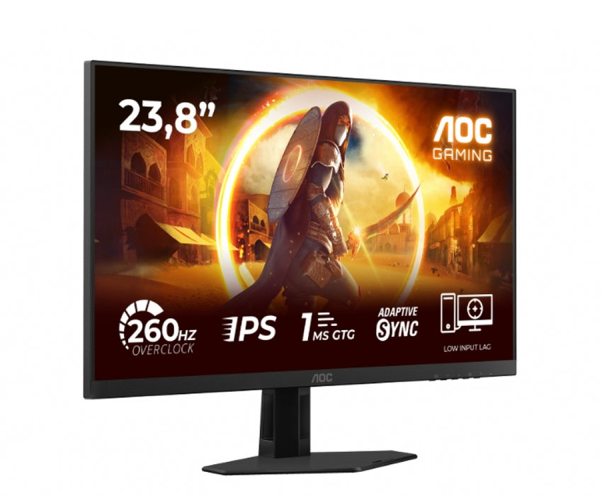 Monitor AOC 24G4ZRE, 23.8" Fast IPS WLED, 1920x1080@260Hz (OC, Native 240Hz), 1ms GtG, 0.3ms MPRT, 3