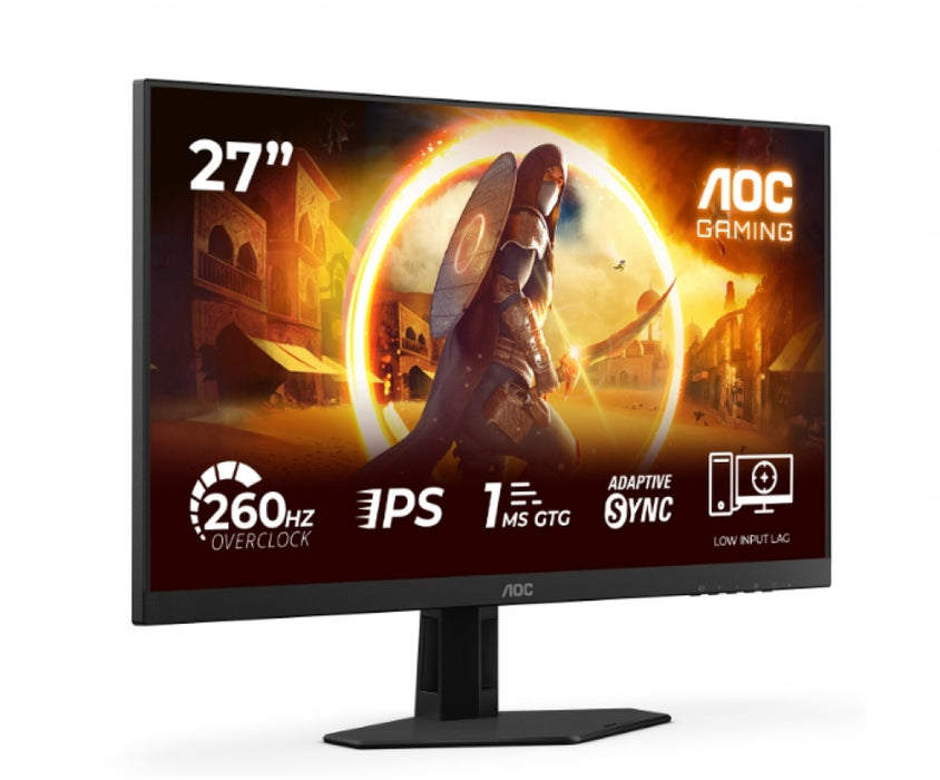 Monitor AOC 27G4ZRE, 27" Fast IPS WLED, 1920x1080@260Hz (OC, Native 240Hz), 1ms GtG, 0.3ms MPRT, 300