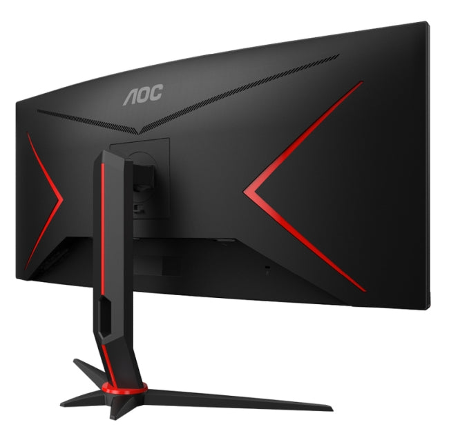 AOC CU34G2XP/BK, 34" Curved 1500R VA, WLED, 3440x1440@180Hz, 1ms GtG, 1ms MPRT, 430 cd/m2, 4000:1, 80M:1 DCR, Tilt, Height Adjust, Swivel, 2xHDMI, 2xDP, USB hub