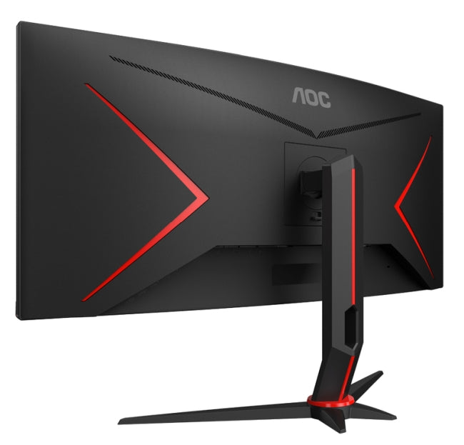 AOC CU34G2XP/BK, 34" Curved 1500R VA, WLED, 3440x1440@180Hz, 1ms GtG, 1ms MPRT, 430 cd/m2, 4000:1, 80M:1 DCR, Tilt, Height Adjust, Swivel, 2xHDMI, 2xDP, USB hub
