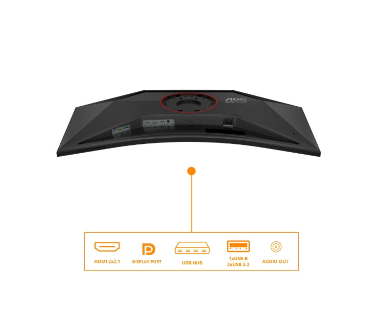 AOC CU34G4Z, 34" Curved 1500R, VA, WLED, 3440x1440@240Hz, 1ms GtG, 0.3ms MPRT, 450cd m/2, 2500:1, 80M:1 DCR, Adaptive Sync, FlickerFree, Low Blue Light, Tilt, Height Adjust, Pivot, Swivel, 2xHDMI, DP, USB hub