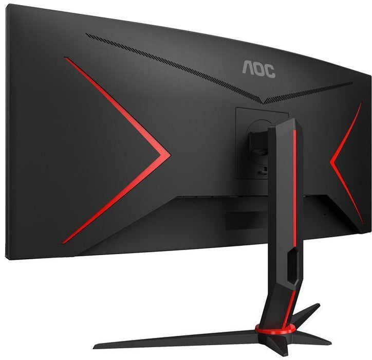 AOC CU34G2XP/BK, 34" Curved 1500R VA, WLED, 3440x1440@180Hz, 1ms GtG, 1ms MPRT, 430 cd/m2, 4000:1, 80M:1 DCR, Tilt, Height Adjust, Swivel, 2xHDMI, 2xDP, USB hub