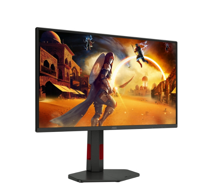 AOC Q25G4SR, 24.5" IPS WLED, 2560x1440@300Hz, 1ms GtG, 0.3ms MPRT, 400cd m/2, 1000:1, 80M:1, Adaptive Sync, FlickerFree, Low Blue Light, 2Wx2, Tilt, Height Adjust, Pivot, Swivel, 2xHDMI, DP