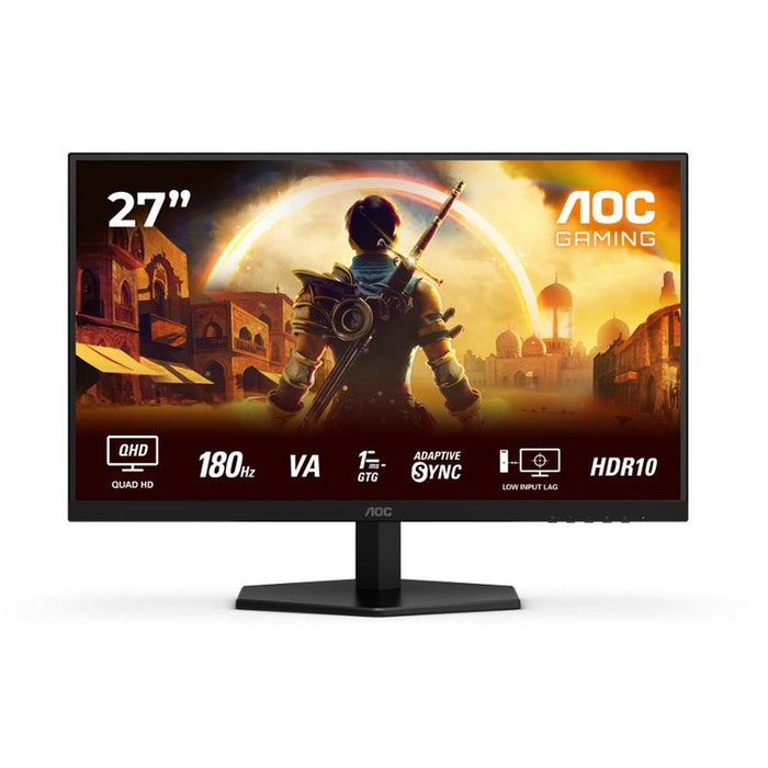 AOC Q27G42XNE, 27" Fast VA WLED, 2560x1440@180Hz, 1ms GtG, 0.5ms  MPRT, 300cd m/2, 5000:1, 80M:1 DCR, Adaptive Sync, FlickerFree, Low Blue Light, 2Wx2, Tilt, 2xHDMI, DP