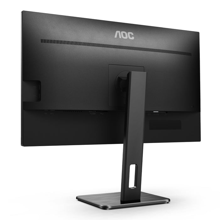 AOC Q27P2Q, 27" IPS WLED, 2560x1440@75Hz, 4ms GtG, 300cd m2, 1000:1, DCR 50M:1, FlickerFree, Low Blue Light, 2Wx2, Tilt, Height Adjust, Pivot, Swivel, D-SUB, HDMI, DP, USB hub