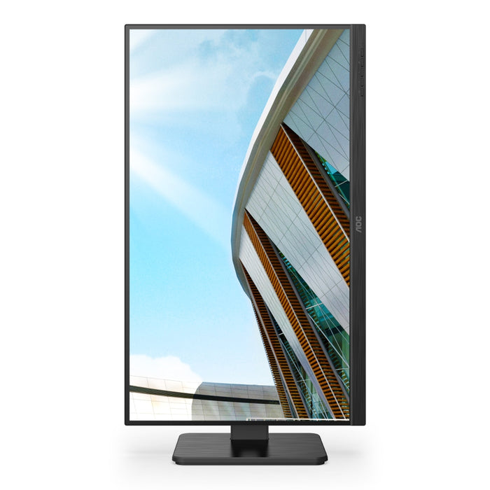 AOC Q27P2Q, 27" IPS WLED, 2560x1440@75Hz, 4ms GtG, 300cd m2, 1000:1, DCR 50M:1, FlickerFree, Low Blue Light, 2Wx2, Tilt, Height Adjust, Pivot, Swivel, D-SUB, HDMI, DP, USB hub