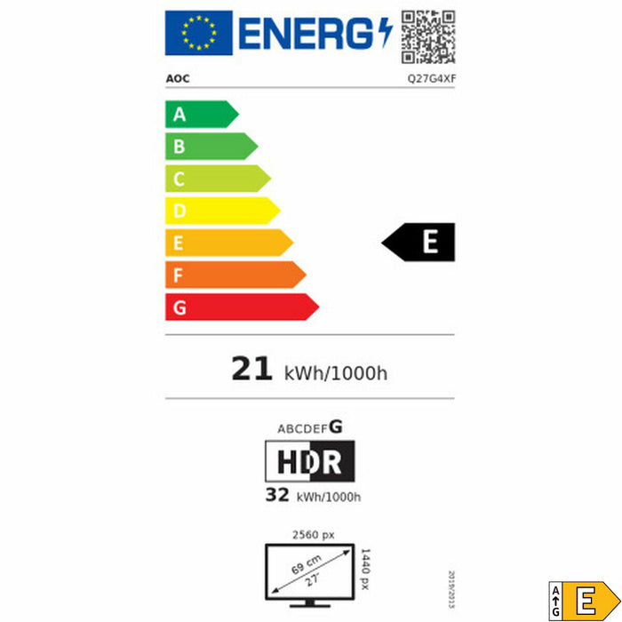 Gaming Monitor AOC Q27G4XF 27" Quad HD