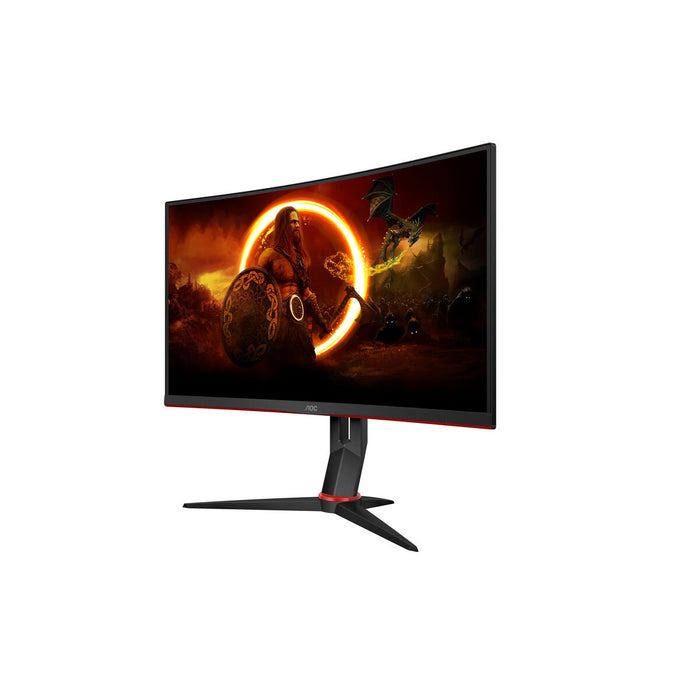 AOC C27G2Z3/BK, 27" Curved 1500R VA WLED, 1920x1080@280Hz, 1ms GtG, 0.5MPRT, 300cd m/2, 4000:1, 80M:1 DCR, Adaptive Sync, FlickerFree, Blue Light tech. Soft., Tilt, Height Adjust, Swivel, 2xHDMI, DP
