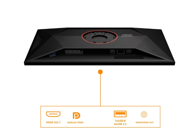 AOC U32G4U, 31.5" Fast IPS WLED, 3840x2160@160Hz, 1ms GtG, 0.5ms MPRT, 450cd m/2, 1000:1, 80M:1 DCR, Adaptive Sync, Flicker Free, Low Blue Mode, Tilt, Height Adjust, Pivot, Swivel, 2xHDMI, DP, USB hub
