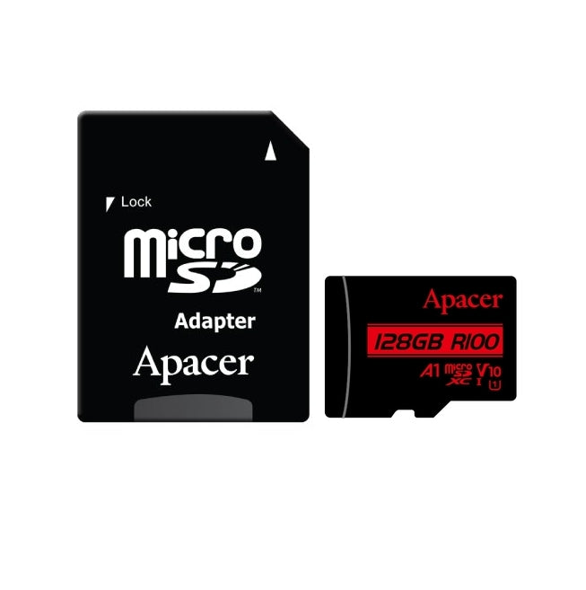 Apacer 128GB microSDHC/SDXC UHS-I U1 V10 A1 (1 adapter)