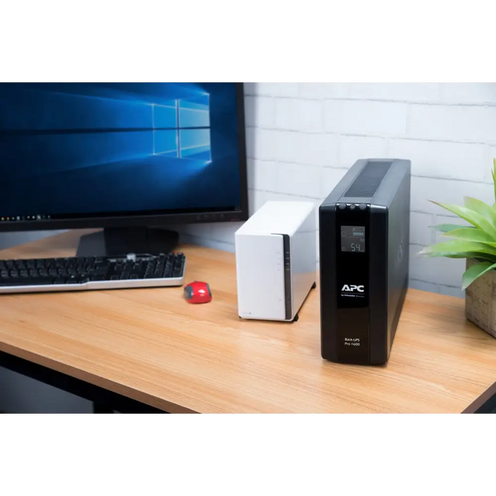 APC Back UPS Pro BR 1600VA 8 Outlets AVR LCD Interface - Back-UPS Series UPSes<<<APC непрекъсваеми